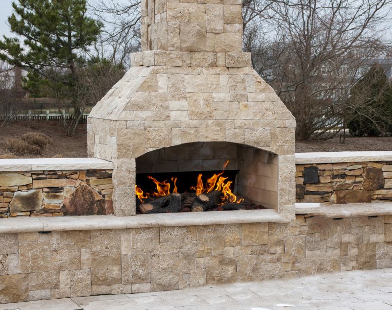 Completed Masonry Fireplace